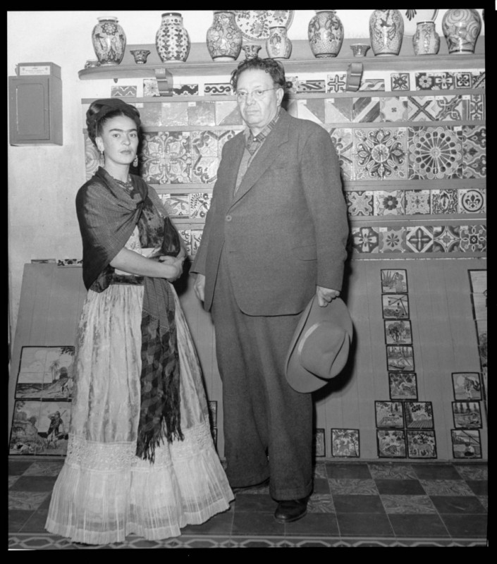 FRIDA KAHLO Y DIEGO RIVERA - COYOACÁN, MÉXICO 1943