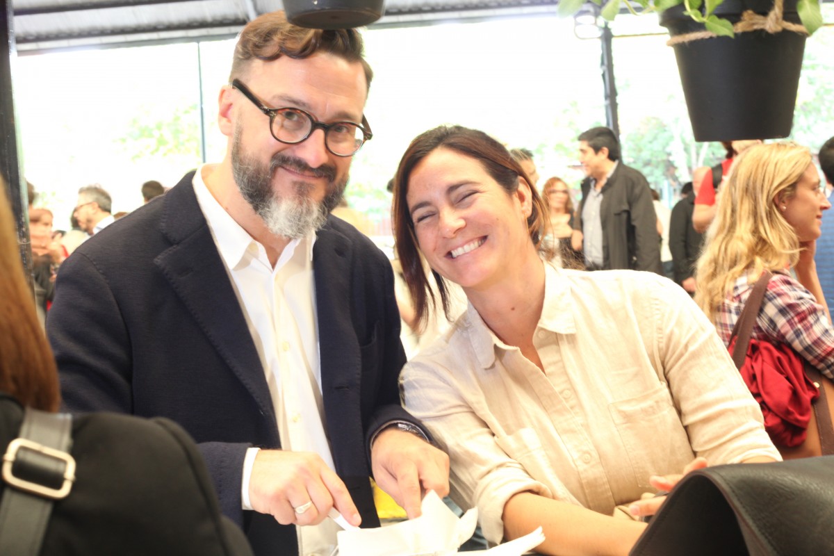 Fernando Trocca y Juliana Lopez May en la presentación de Masticar 2016
