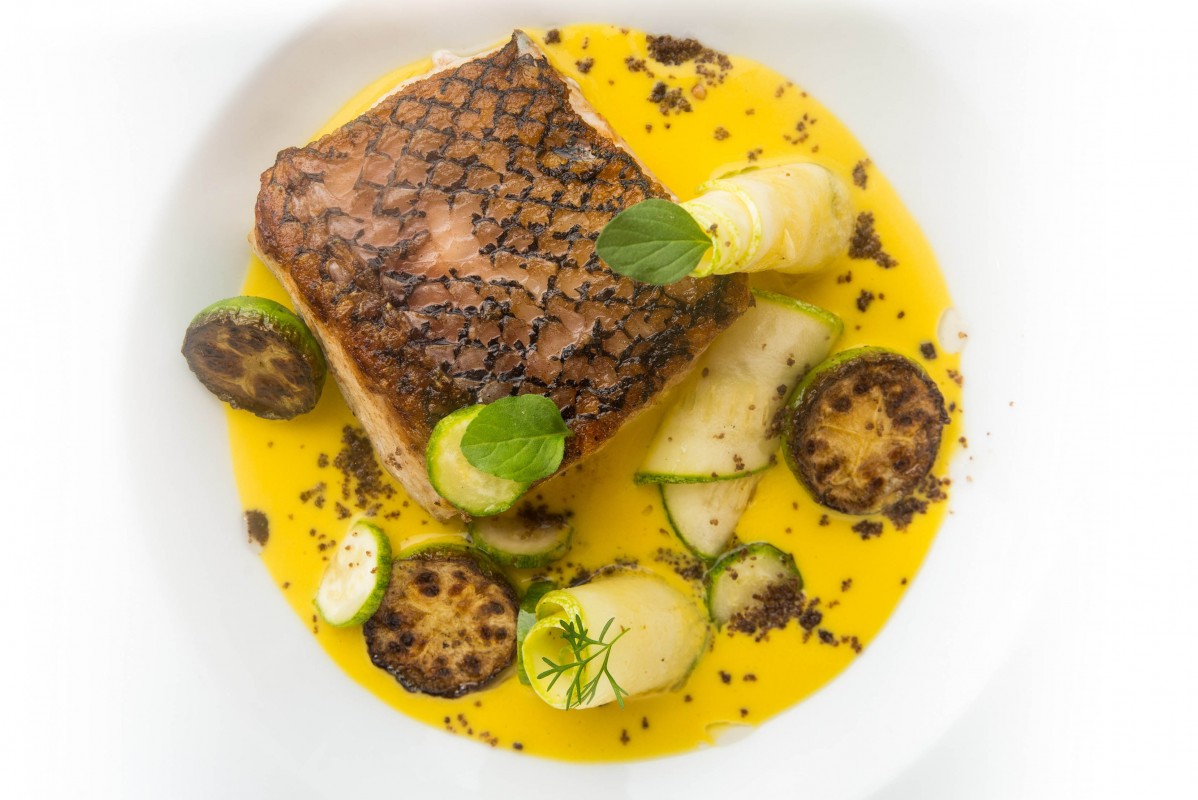 Alo's - Pesca del día, Maiz, Zucchinis y Azafrán