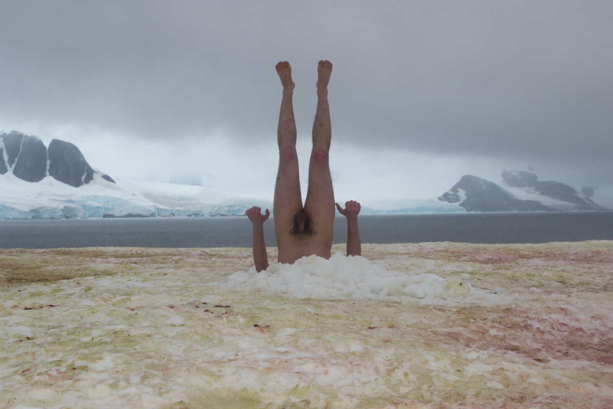 Performance de Andrey Kuzkin_The Phenomenon of Nature or 99 Landscapes with a Tree 2