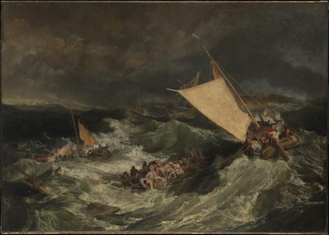 The Shipwreck exhibited 1805 Joseph Mallord William Turner 1775-1851 Accepted by the nation as part of the Turner Bequest 1856 http://www.tate.org.uk/art/work/N00476
