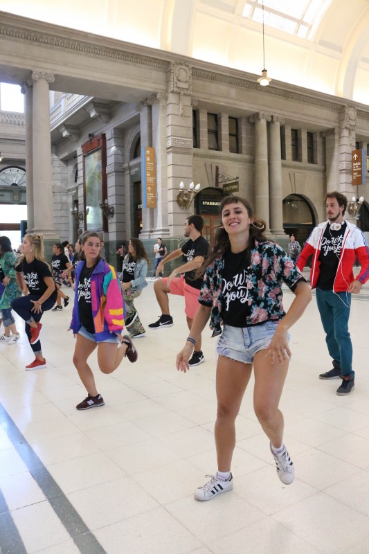 Los Flash Mobs sumaron diversión y dinamismo a la jornada
